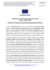 Statement by the Swedish EU Presidency on the Russian war of aggression against Ukraine