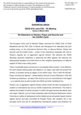 Statement by the Swedish EU Presidency on “UNSCR 1325 Women, Peace and Security”