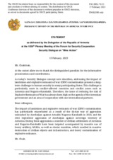 Statement by the Delegation of Armenia on mine action