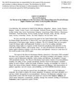 Statement by the Delegation of Canada, also on behalf of several delegations, on the invocation of the Moscow Mechanism