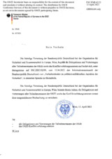 Response by the Delegation of Germany to the Questionnaire on the Code of Conduct on Politico-Military Aspects of Security