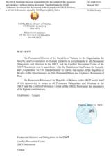 Response by the Delegation of Belarus to the Questionnaire on Anti-Personnel Mines and Explosive Remnants of War