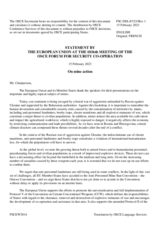 Statement by the Swedish EU Presidency on mine action