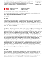 Statement by the Delegation of Canada on the Russian Federation’s ongoing aggression against Ukraine