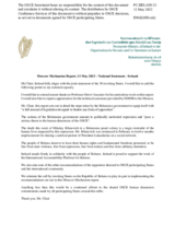 Statement by the Delegation of Ireland on the Moscow Mechanism invoked by 38 OSCE participating States