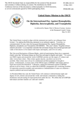 Statement by the Delegation of United States of America on the International Day against Homophobia, Biphobia, Intersexphobia and Transphobia, observed on 17 May 2023