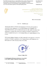Response by the Delegation of Ireland to the Questionnaire on Anti-Personnel Mines and Explosive Remnants of War