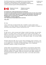 Statement by the Delegation of Canada on the Moscow Mechanism invoked by 45 participating States