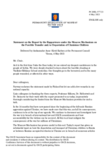 Statement by the Delegation of Norway on the Moscow Mechanism invoked by 45 participating States