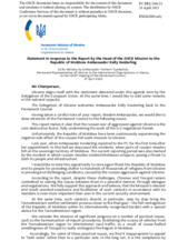 Statement by the Delegation of Ukraine in response to the report by the Head of the OSCE Mission to Moldova, Ambassador Kelly Keiderling