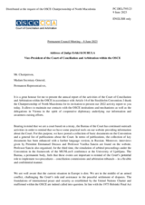 Address by the Vice-President of the OSCE Court of Conciliation and Arbitration, Judge Erkki Kourula