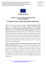 Statement by the Swedish EU Presidency on the Russian war of aggression against Ukraine