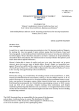 Statement by the Delegation of Norway on the United Nations Security Council Resolution 1325