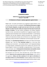Statement by the Swedish EU Presidency on the Russian war of aggression against Ukraine