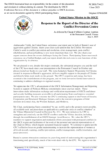 Statement by the Delegation of the United States of America in response to the report by the Director of the Conflict Prevention Centre, Ambassador Tuula Yrjölä