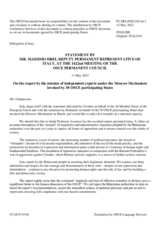 Statement by the Delegation of Italy on the Moscow Mechanism invoked by 38 OSCE participating States