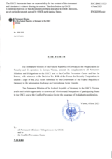 Information Exchange by the Delegation of Germany on Conventional Arms Transfer