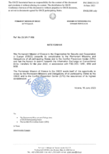 Information Exchange by the Delegation of Greece on Conventional Arms Transfer