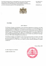 Response by the Delegation of Georgia to the Questionnaire on Participating States’ Policy and/or National Practices and Procedures for the Export of Conventional Arms and Related Technology