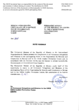 Response by the Delegation of Albania to the Questionnaire on Participating States’ Policy and/or National Practices and Procedures for the Export of Conventional Arms and Related Technology