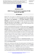 Closing statement by the Spanish EU Presidency