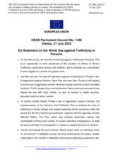 Statement by the Spanish EU Presidency on the World Day against Trafficking in Persons, to be observed on 30 July 2023