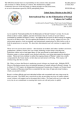 Statement by the Delegation of the United States of America on the International Day for the Elimination of Sexual Violence in Conflict, observed on 19 June 2023