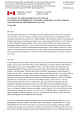 Statement by the Delegation of Canada on the Russian Federation’s ongoing aggression against Ukraine