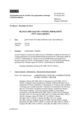 Journal de la 1437ème séance spéciale du Conseil permanent