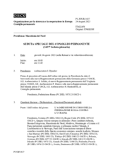 Giornale della 1437a Seduta speciale del Consiglio permanente