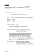 Diario de la 1436ª Sesión plenaria del Consejo Permanente 