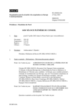 Journal de la 1436ème séance plénière du Conseil