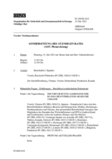 Journal der 1435. Sondersitzung des Ständigen Rates