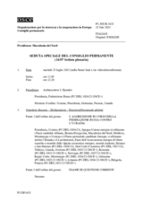 Giornale della 1435a Seduta speciale del Consiglio permanente