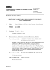 Diario de la 1427ª Sesión extraordinaria del Consejo Permanente