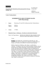 Journal der 1430. Sondersitzung des Ständigen Rates