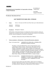 Diario de la 1413ª Sesión plenaria del Consejo Permanente