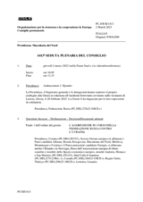 Giornale della 1413a Seduta plenaria del Consiglio permanente