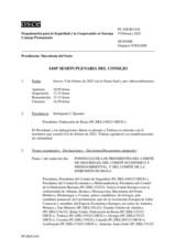 Diario de la 1410ª Sesión plenaria del Consejo Permanente
