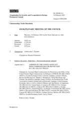 Journal of the 1411th Plenary Meeting of the Permanent Council