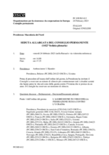 Giornale della 1412a Seduta allargata del Consiglio permanente