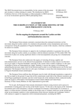 Statement by the Swedish EU Presidency on the humanitarian crisis in Nagorno-Karabakh