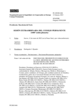 Diario de la 1404ª Sesión extraordinaria del Consejo Permanente