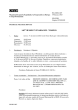 Diario de la 1407ª Sesión plenaria del Consejo Permanente
