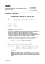 Journal of the 1407th Plenary Meeting of the Permanent Council