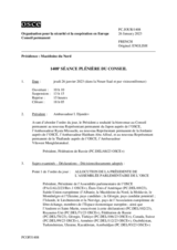 Journal de la 1408ème séance plénière du Conseil