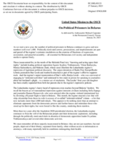 Statement by the Delegation of the United States of America on political prisoners in Belarus
