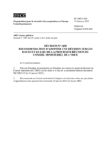 Décision No 1458 du Conseil permanent
