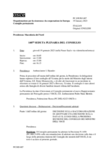 Decisione N.1458 del Consiglio permanente