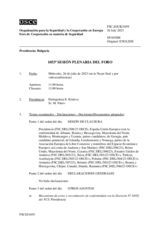 Diario de la 1053ª Sesión plenaria del Foro de Cooperación en materia de Seguridad